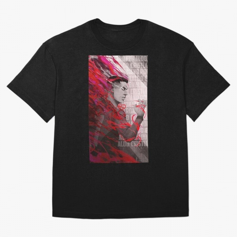 Cristiano Ronaldo x Blue Lock Oversized T-Shirt Relive Global Football Passion for FIFA World Cup 2026, with CR7, Germany, Sports Nostalgia, International Competition, Famous Players and Unforgettable Victories; Made for Die Hard Supporters, Soccer