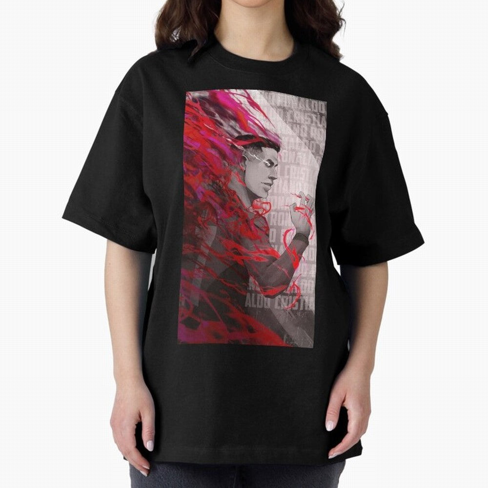 Cristiano Ronaldo x Blue Lock Oversized T-Shirt Relive Global Football Passion for FIFA World Cup 2026, with CR7, Germany, Sports Nostalgia, International Competition, Famous Players and Unforgettable Victories; Made for Die Hard Supporters, Soccer