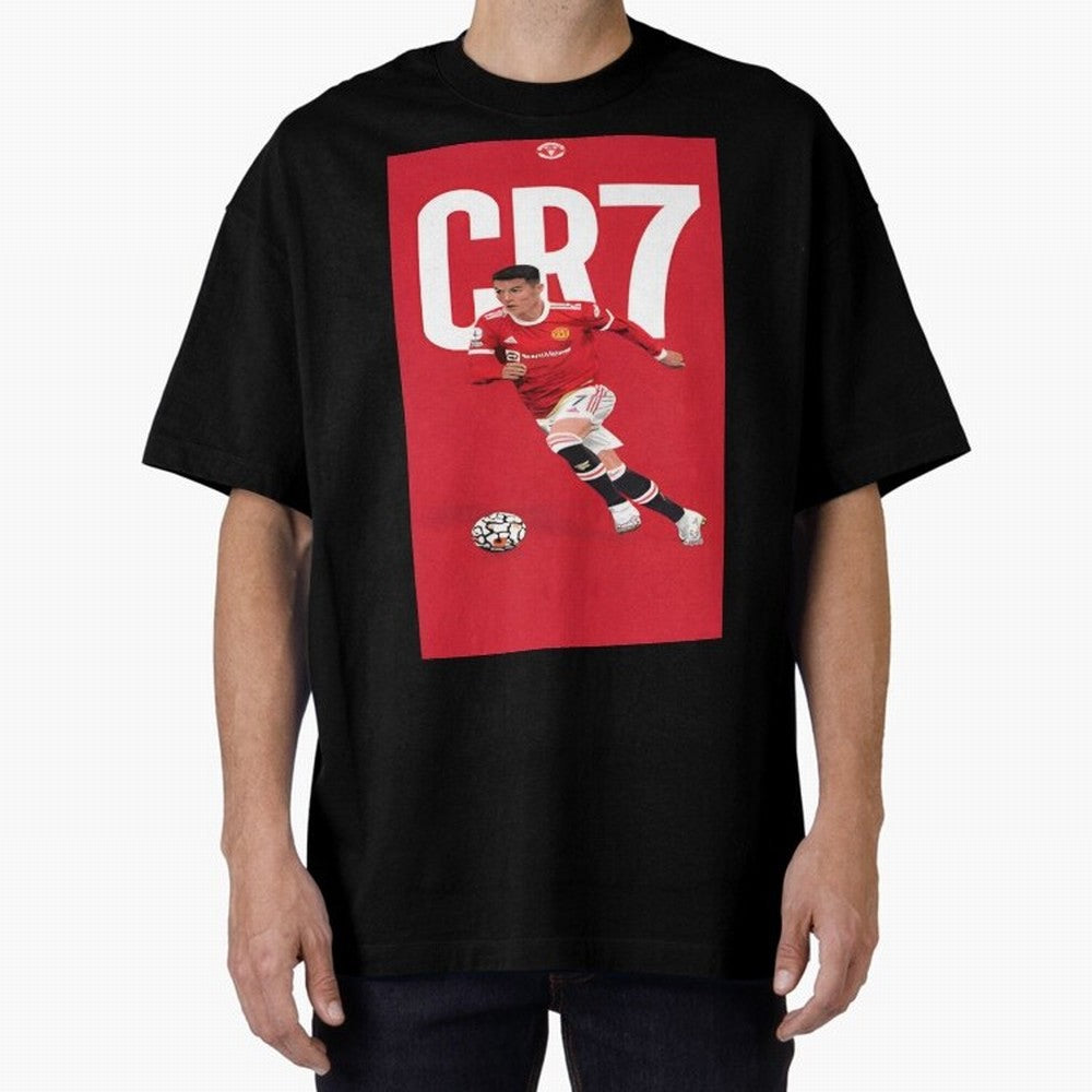 Cr7 Oversized T-Shirt Follow the Road to FIFA World Cup 2026 Group Stage Capturing CR7 and Messi, England Energy, Championship Spirit, Famous Goals, Roaring Crowds and International Football Unity; Great for Watch Parties, Sports Bars, Family