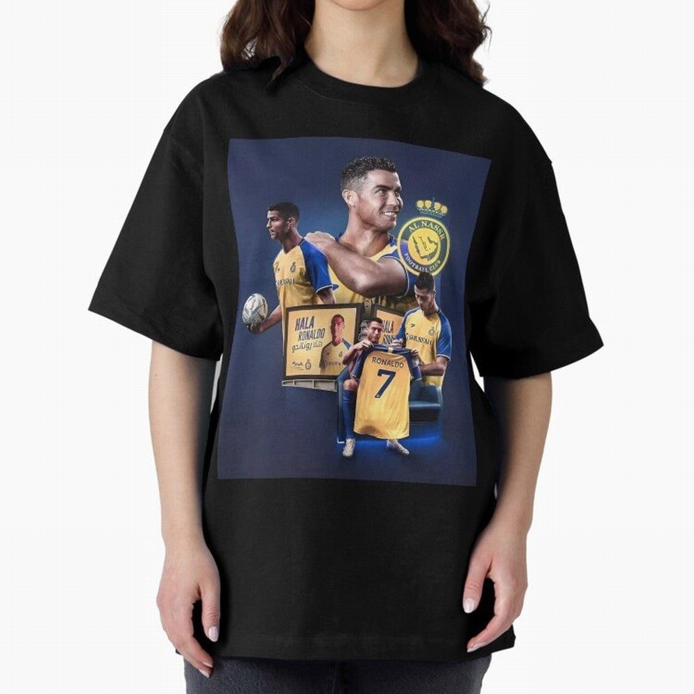 Art Cristiano Ronaldo Wallpaper Oversized T-Shirt Treasure Global Football Passion for FIFA World Cup 2026 USA Canada Mexico, Inspired by Mbappe, Argentina, Stadium Chants, National Pride, Trophy Dreams and Unforgettable Football Memories; Ideal