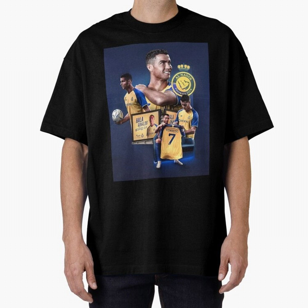Art Cristiano Ronaldo Wallpaper Oversized T-Shirt Treasure Global Football Passion for FIFA World Cup 2026 USA Canada Mexico, Inspired by Mbappe, Argentina, Stadium Chants, National Pride, Trophy Dreams and Unforgettable Football Memories; Ideal