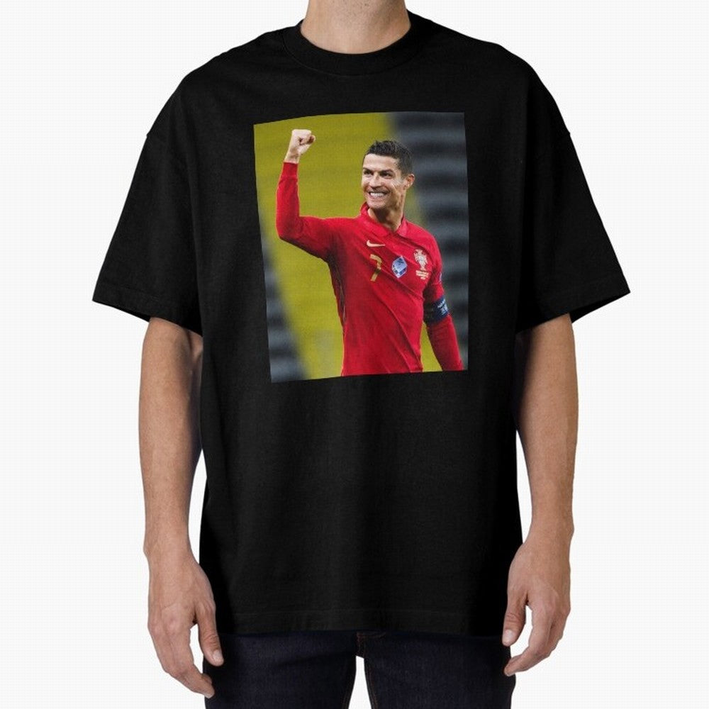 Cr7 | Cristiano Ronaldo | Portugal Oversized T-Shirt Celebrate Football Heritage in Global Football Passion for FIFA World Cup 2026 Group Stage, Connected to Haaland, England, France and Netherlands, Global Supporter Spirit, Legendary Goals,