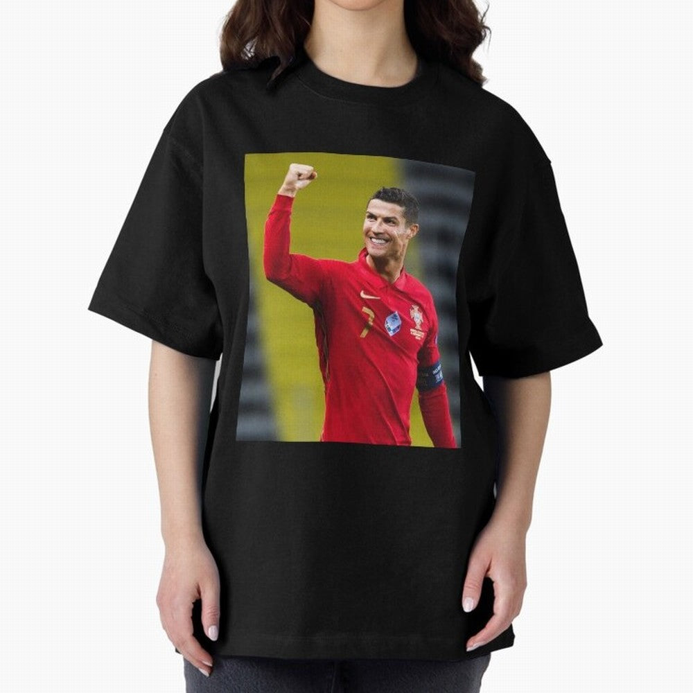 Cr7 | Cristiano Ronaldo | Portugal Oversized T-Shirt Celebrate Football Heritage in Global Football Passion for FIFA World Cup 2026 Group Stage, Connected to Haaland, England, France and Netherlands, Global Supporter Spirit, Legendary Goals,
