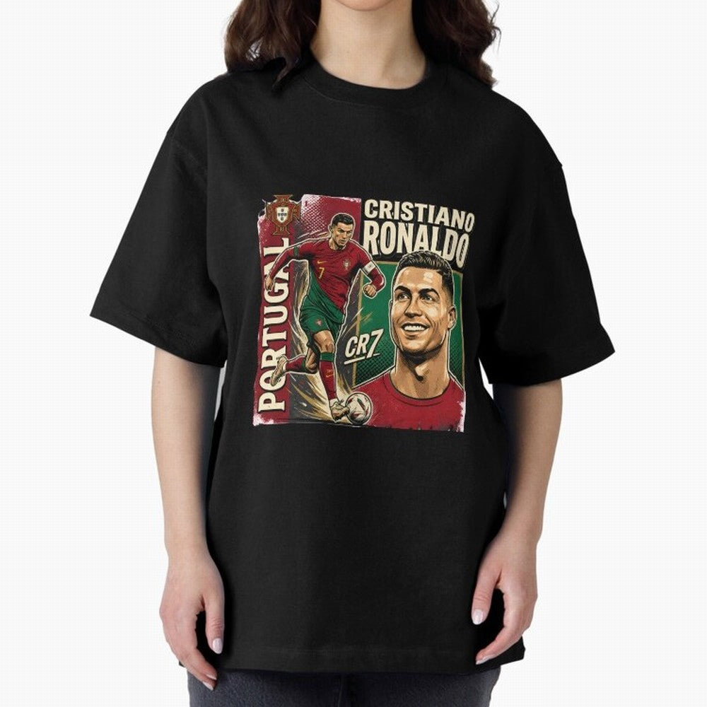 Ronaldo Portugal Vintage Oversized T-Shirt Turn Every Weekend Toward the FIFA World Cup 2026 Journey through Haaland and Mbappe Highlights, Germany Pride, Football History, Final Match Energy, Crowd Noise and Once in a Lifetime Moments; Great for