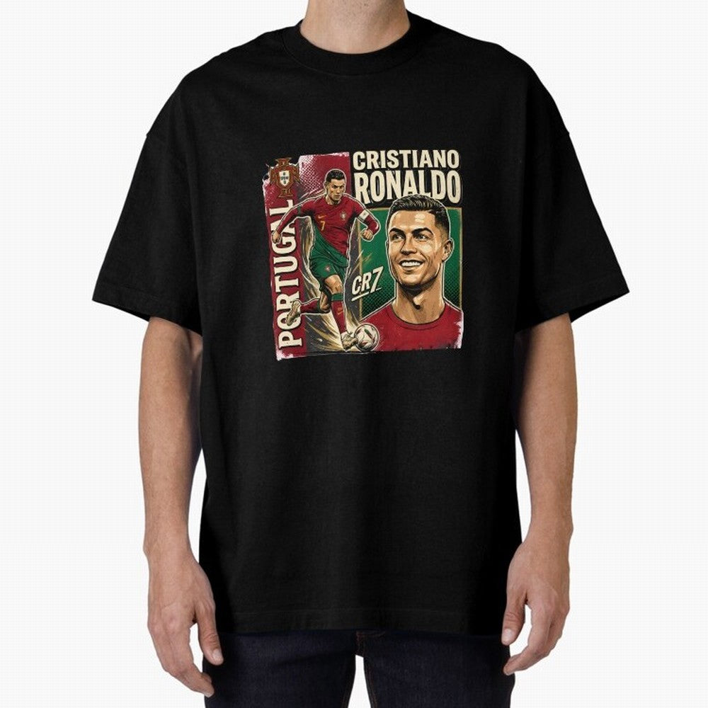 Ronaldo Portugal Vintage Oversized T-Shirt Turn Every Weekend Toward the FIFA World Cup 2026 Journey through Haaland and Mbappe Highlights, Germany Pride, Football History, Final Match Energy, Crowd Noise and Once in a Lifetime Moments; Great for