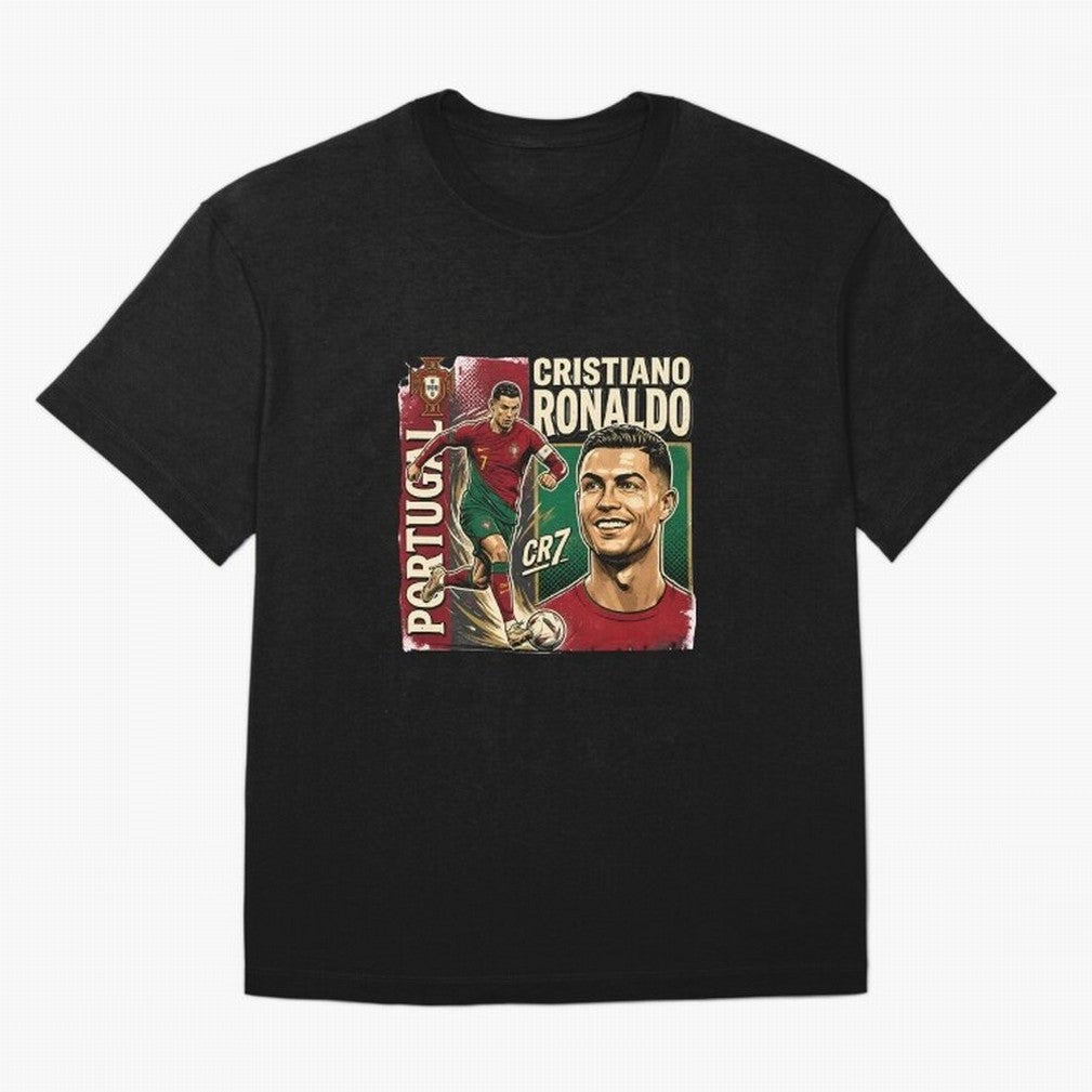 Ronaldo Portugal Vintage Oversized T-Shirt Turn Every Weekend Toward the FIFA World Cup 2026 Journey through Haaland and Mbappe Highlights, Germany Pride, Football History, Final Match Energy, Crowd Noise and Once in a Lifetime Moments; Great for