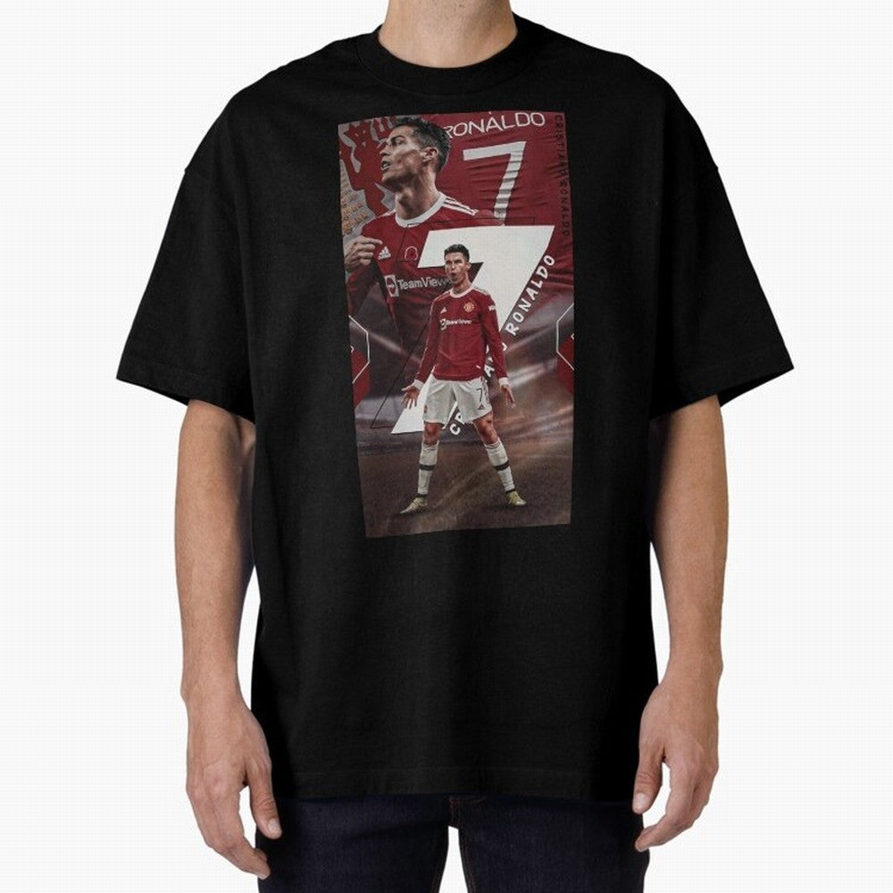 Cristiano Ronaldo Oversized T-Shirt Live the Energy of the FIFA World Cup 2026 USA Canada Mexico Journey through Messi, Neymar and Mbappe Highlights, England, France and Netherlands Pride, Supporter Pride, Iconic Celebrations, Legendary Names and