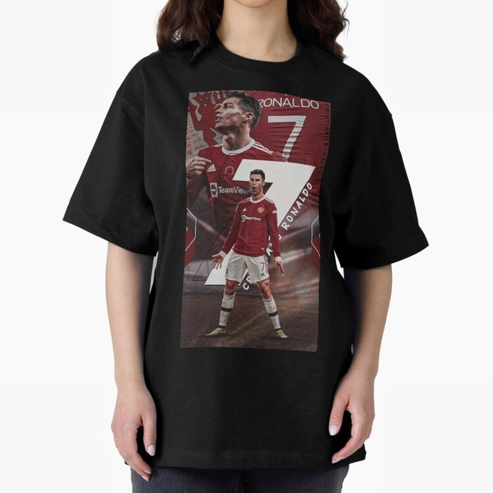 Cristiano Ronaldo Oversized T-Shirt Live the Energy of the FIFA World Cup 2026 USA Canada Mexico Journey through Messi, Neymar and Mbappe Highlights, England, France and Netherlands Pride, Supporter Pride, Iconic Celebrations, Legendary Names and