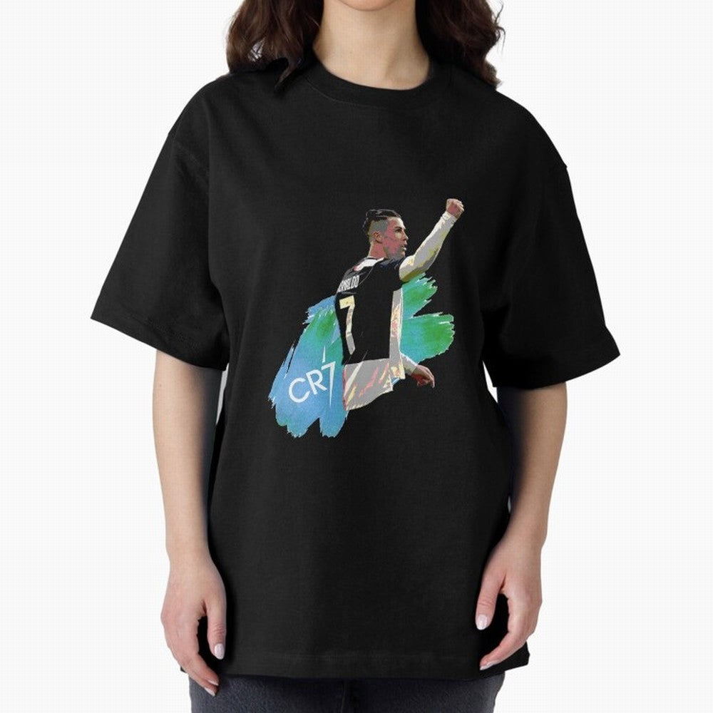 Cristiano Ronaldo Oversized T-Shirt Celebrate Every Goal in FIFA World Cup 2026 Spirit, with Brazil, Portugal and Argentina, Haaland and Mbappe, Supporter Pride, Iconic Celebrations, Legendary Names and Global Match Day Energy; Created for Match