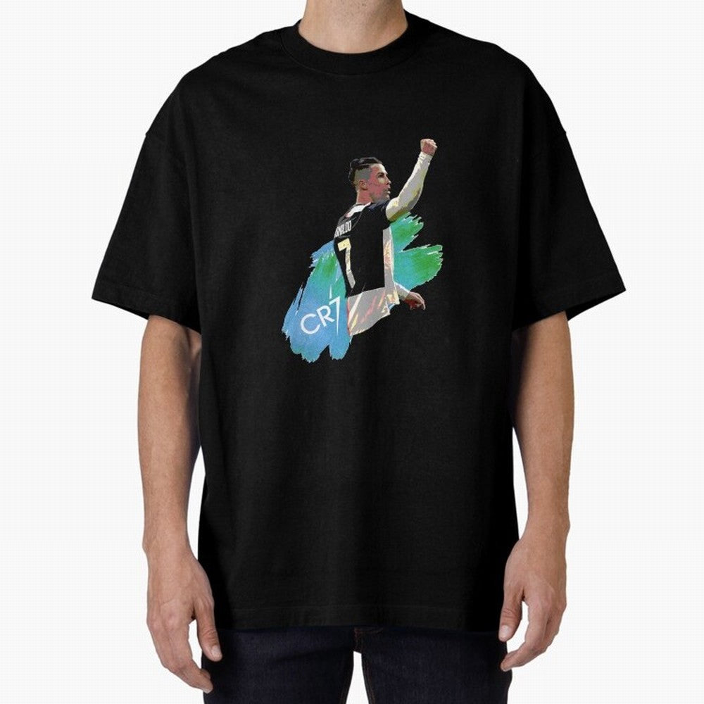Cristiano Ronaldo Oversized T-Shirt Celebrate Every Goal in FIFA World Cup 2026 Spirit, with Brazil, Portugal and Argentina, Haaland and Mbappe, Supporter Pride, Iconic Celebrations, Legendary Names and Global Match Day Energy; Created for Match
