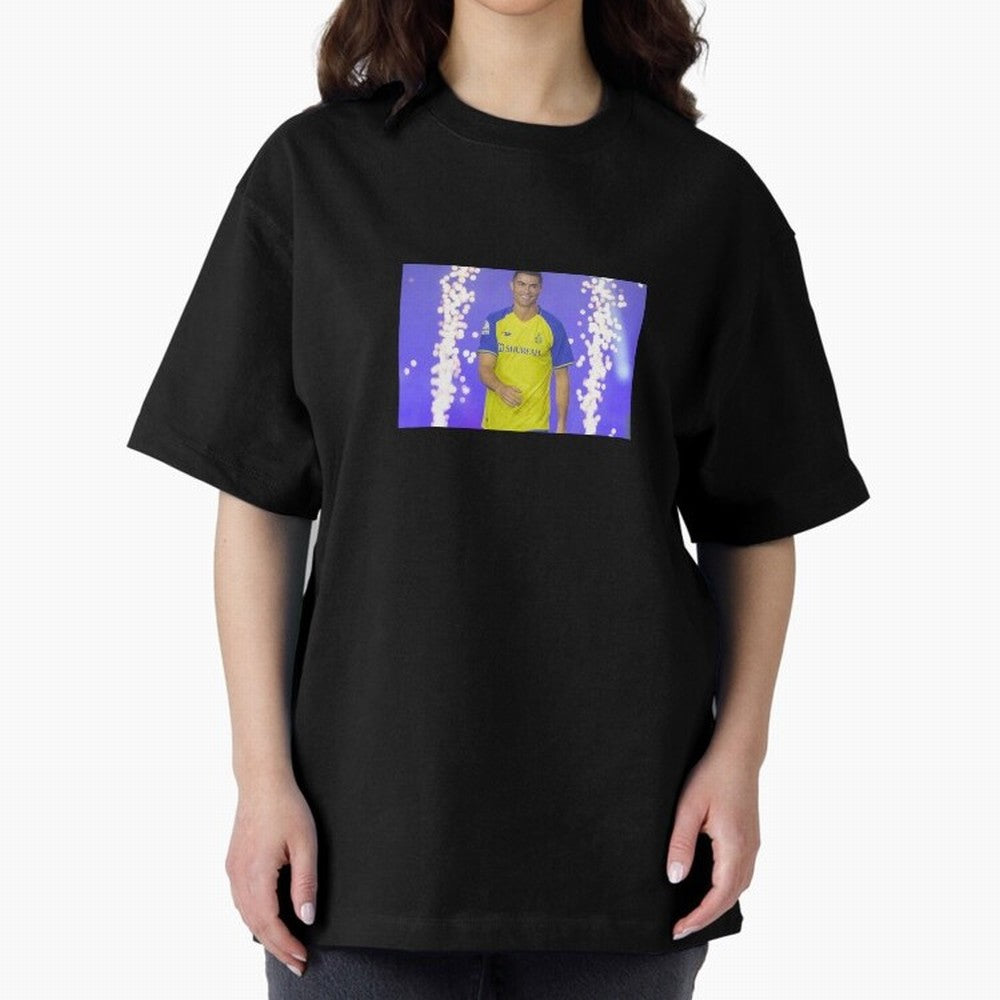 CRISTIANO RONALDO AL NASSR Oversized T-Shirt Show Championship Spirit for FIFA World Cup 2026 Inspired by Mbappe, Portugal Energy, Fan Favorite Moments, National Team Passion, Big Match Drama and Soccer History; Created for Match Day Parties,