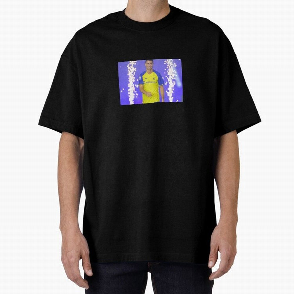 CRISTIANO RONALDO AL NASSR Oversized T-Shirt Show Championship Spirit for FIFA World Cup 2026 Inspired by Mbappe, Portugal Energy, Fan Favorite Moments, National Team Passion, Big Match Drama and Soccer History; Created for Match Day Parties,