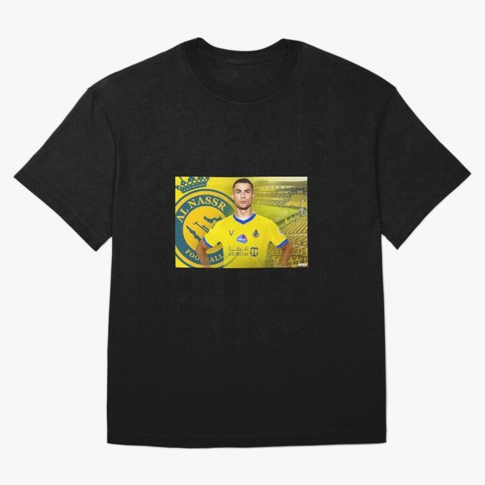 AL NASSR CRISTIANO RONALDO Oversized T-Shirt Relive Legendary Nights from FIFA World Cup 2026 for Fans of Cristiano Ronaldo and Brazil, Portugal and Argentina, Bringing Sports Nostalgia, International Competition, Famous Players and Unforgettable