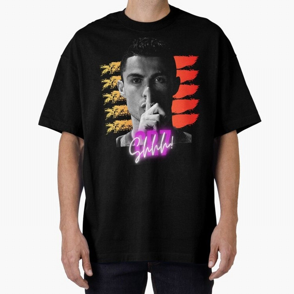 Cristiano Ronaldo cr7 portugal Oversized T-Shirt Carry the Dream of FIFA World Cup 2026 USA Canada Mexico for Fans of Haaland and Germany, Bringing Vintage Soccer Flavor, Modern Football Stars, National Flags and Final Night Emotion; Perfect for