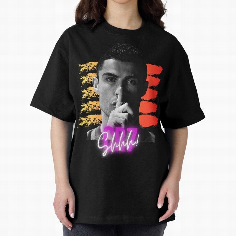 Cristiano Ronaldo cr7 portugal Oversized T-Shirt Carry the Dream of FIFA World Cup 2026 USA Canada Mexico for Fans of Haaland and Germany, Bringing Vintage Soccer Flavor, Modern Football Stars, National Flags and Final Night Emotion; Perfect for