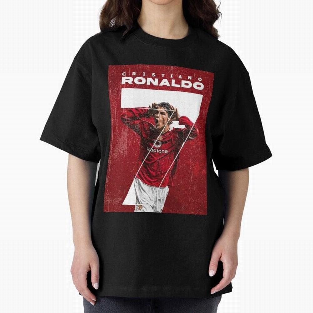 Cristiano Ronaldo Oversized T-Shirt Make Game Day About Global Football Passion for FIFA World Cup 2026 USA Canada Mexico, Celebrating Neymar, England, France and Netherlands, Champion Mindset, Group Stage Buzz, Knockout Tension and Passionate Fan