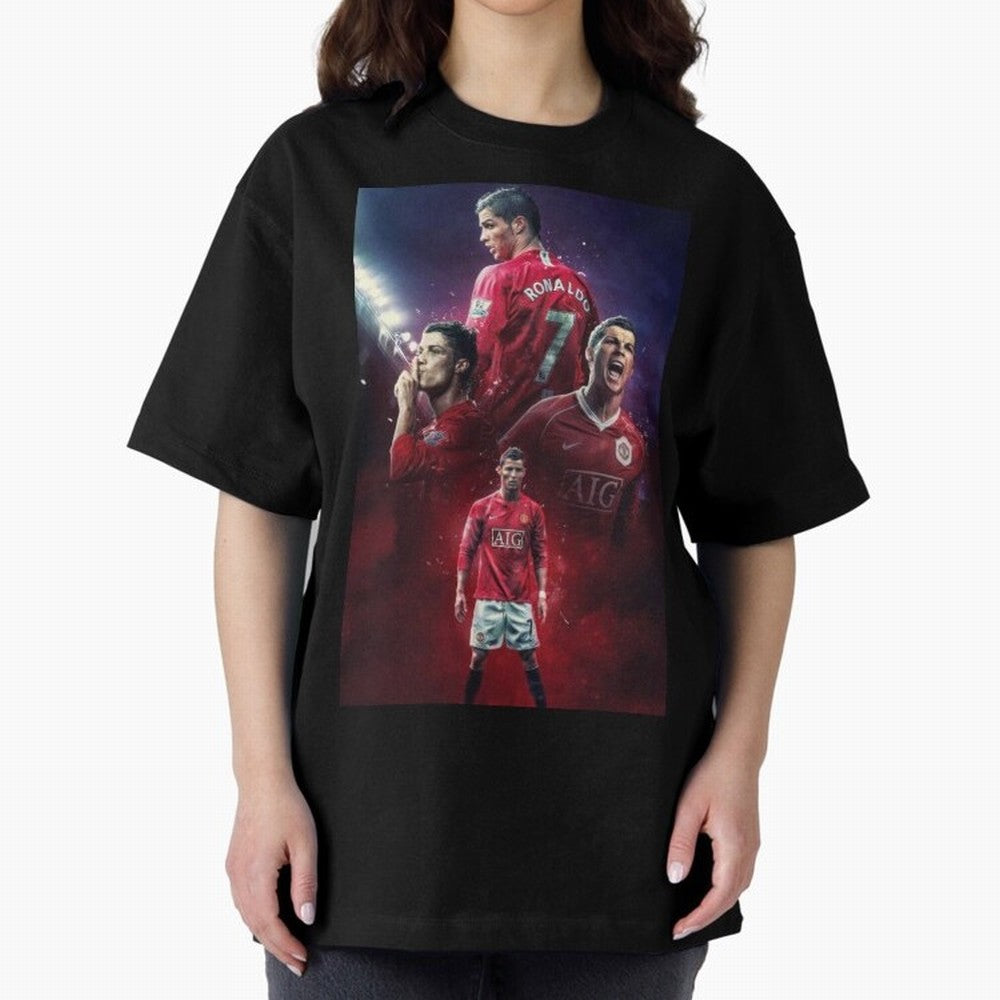 CR7 Art Wallpaper Ronaldo Posters Oversized T-Shirt Support Iconic Players in FIFA World Cup 2026 USA Canada Mexico Centered on Neymar, Portugal, Spain and Germany Energy, Goal Celebration Energy, Supporter Heritage, Football Icons and Worldwide