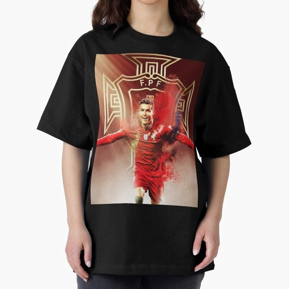 CR>7 Por Oversized T-Shirt Celebrate the Magic of FIFA World Cup 2026 USA Canada Mexico for Fans of Mbappe and Neymar and Portugal, Spain and Germany, Bringing Worldwide Fan Energy, Dramatic Goals, Stadium Lights and Championship Celebrations;