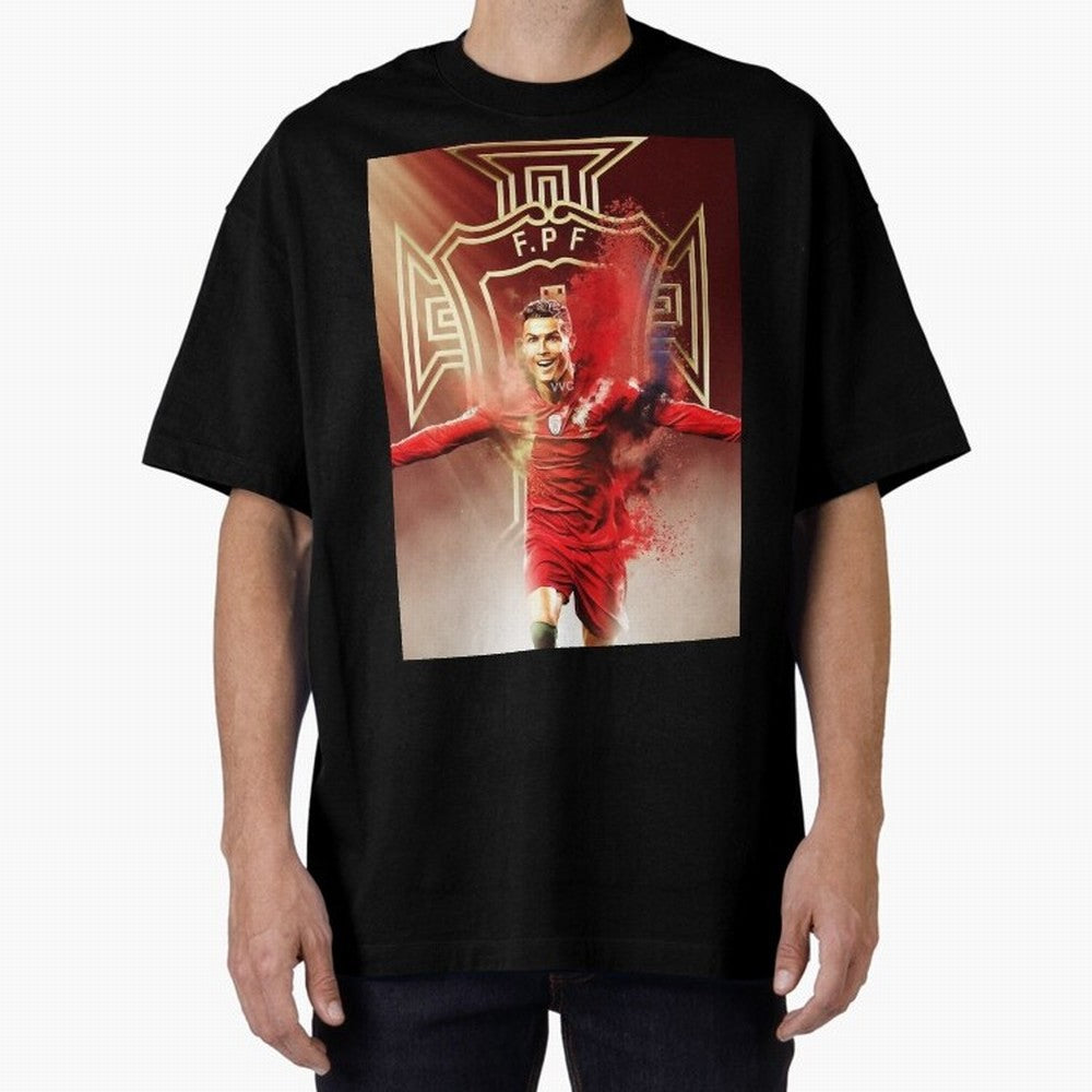 CR>7 Por Oversized T-Shirt Celebrate the Magic of FIFA World Cup 2026 USA Canada Mexico for Fans of Mbappe and Neymar and Portugal, Spain and Germany, Bringing Worldwide Fan Energy, Dramatic Goals, Stadium Lights and Championship Celebrations;