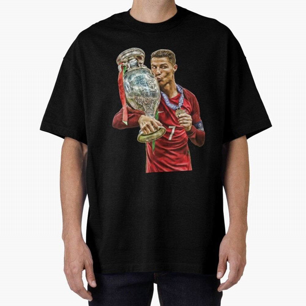 Ronaldo The Lagend Oversized T-Shirt Elevate FIFA World Cup 2026 Group Stage Centered on CR7, England and Germany Energy, Global Supporter Spirit, Legendary Goals, National Colors and Tournament Celebration; Made for Die Hard Supporters, Soccer