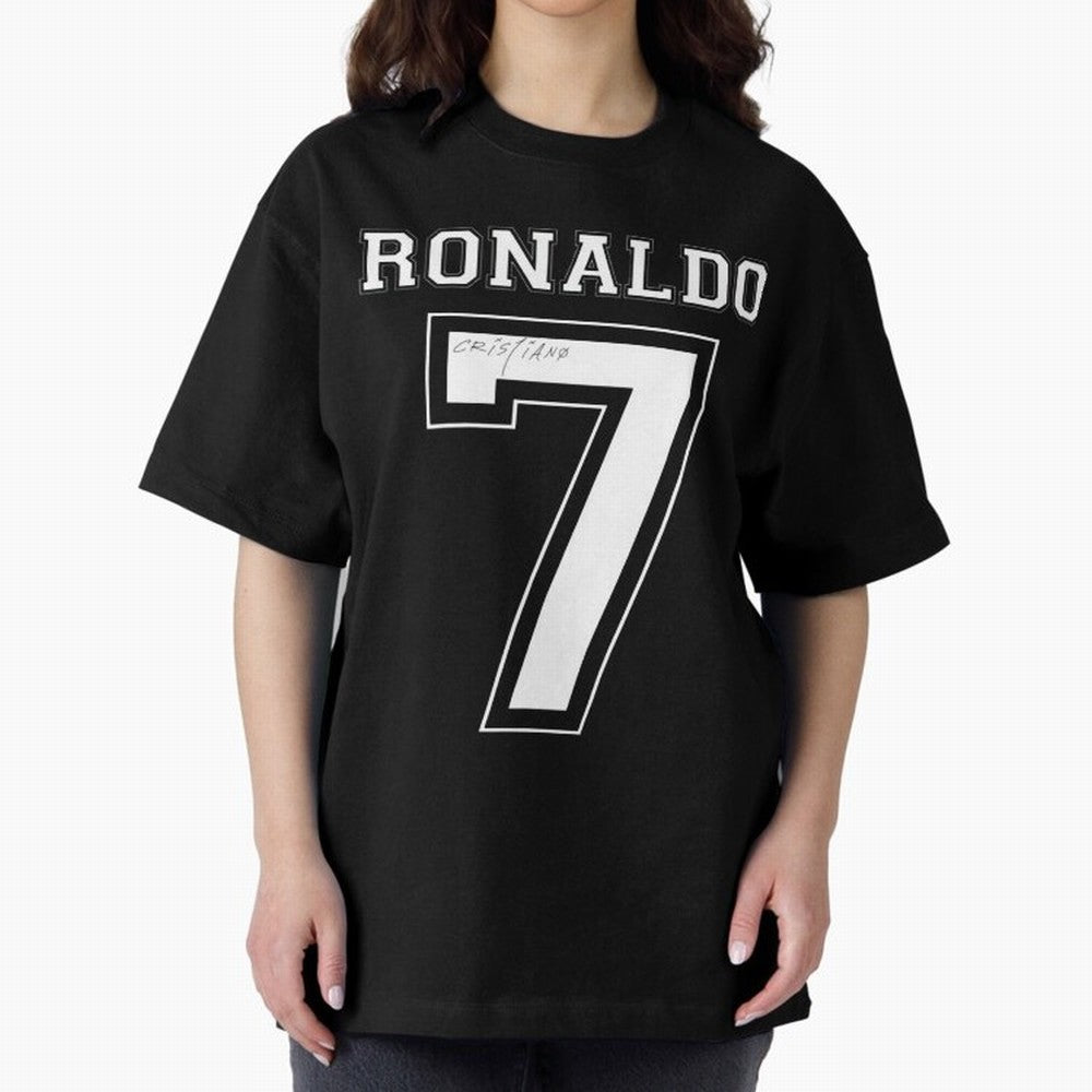 cristiano ronaldo Oversized T-Shirt Bring Trophy Dreams to Match Day Hype around FIFA World Cup 2026 USA Canada Mexico, Messi, Neymar and Mbappe, Portugal, Worldwide Fan Energy, Dramatic Goals, Stadium Lights and Championship Celebrations; Ideal
