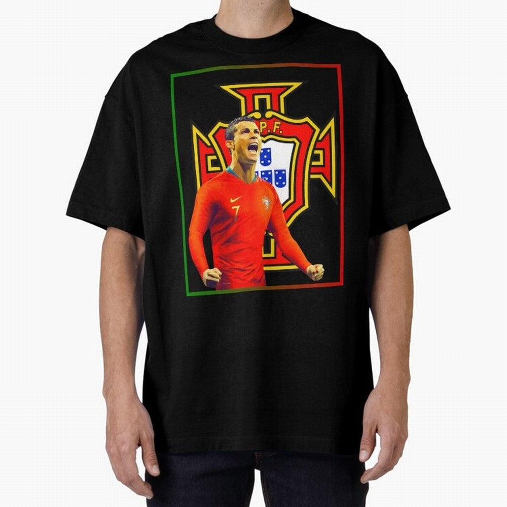 cristiano ronaldo Oversized T-Shirt Celebrate Unforgettable Nights in the FIFA World Cup 2026 Group Stage Journey through Messi, CR7 and Mbappe Highlights, England and Germany Pride, Goal Celebration Energy, Supporter Heritage, Football Icons and