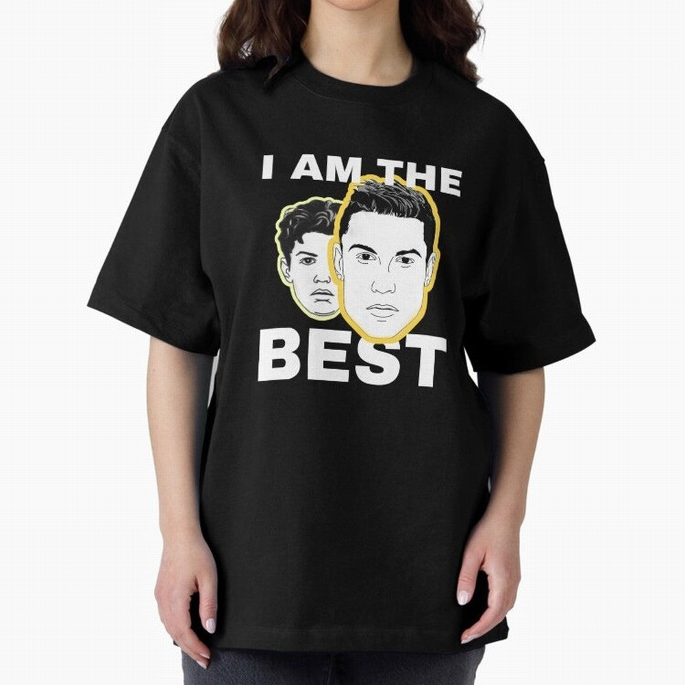 Cristiano Ronaldo - I Am The Best. Oversized T-Shirt Bring a Vintage Feel to FIFA World Cup 2026 for Fans of Neymar and Spain, Bringing Football Passion, Legendary Performances, Festival Vibes and Supporter Community; Perfect for Supporters Who