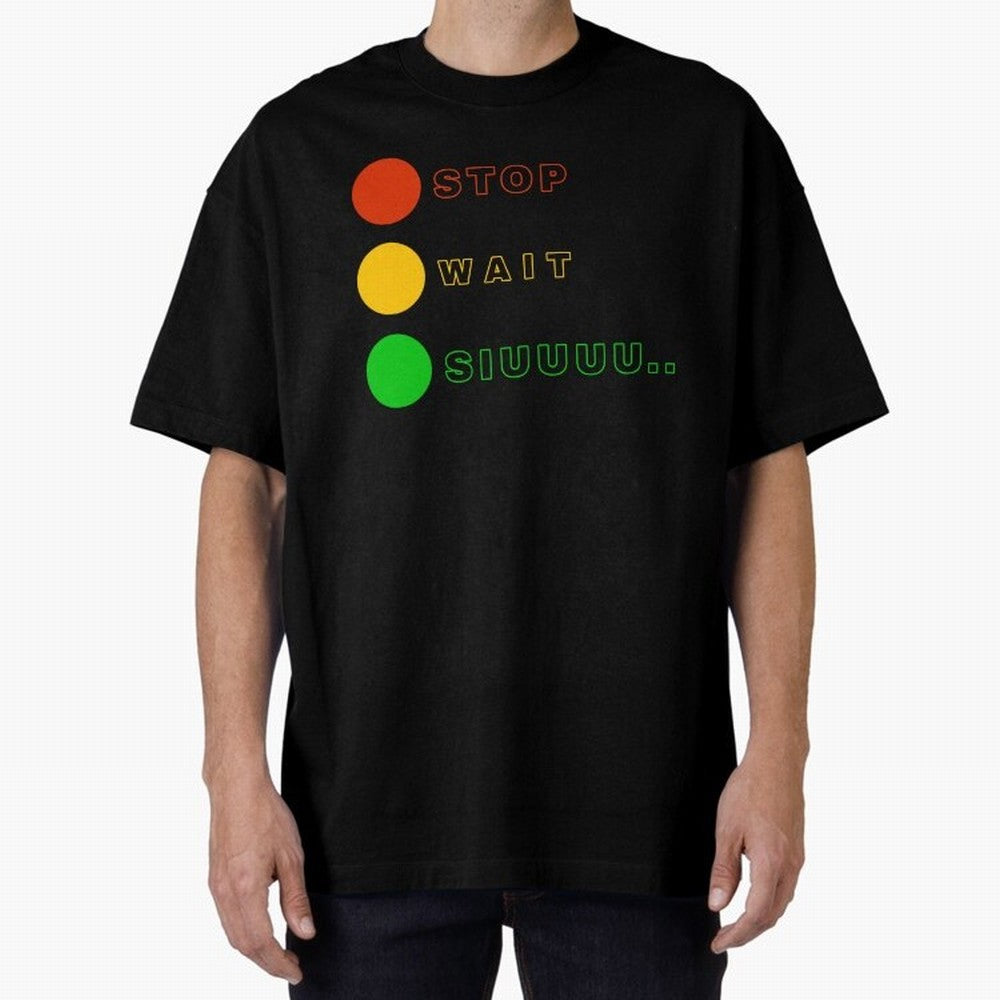 Stop wait siuuu Cristiano ronaldo suiii Oversized T-Shirt Back the Journey through FIFA World Cup 2026 Driven by Neymar, Haaland and Cristiano Ronaldo, England and Germany Energy, Game Day Rituals, Football Legends, Country Pride and the Road to