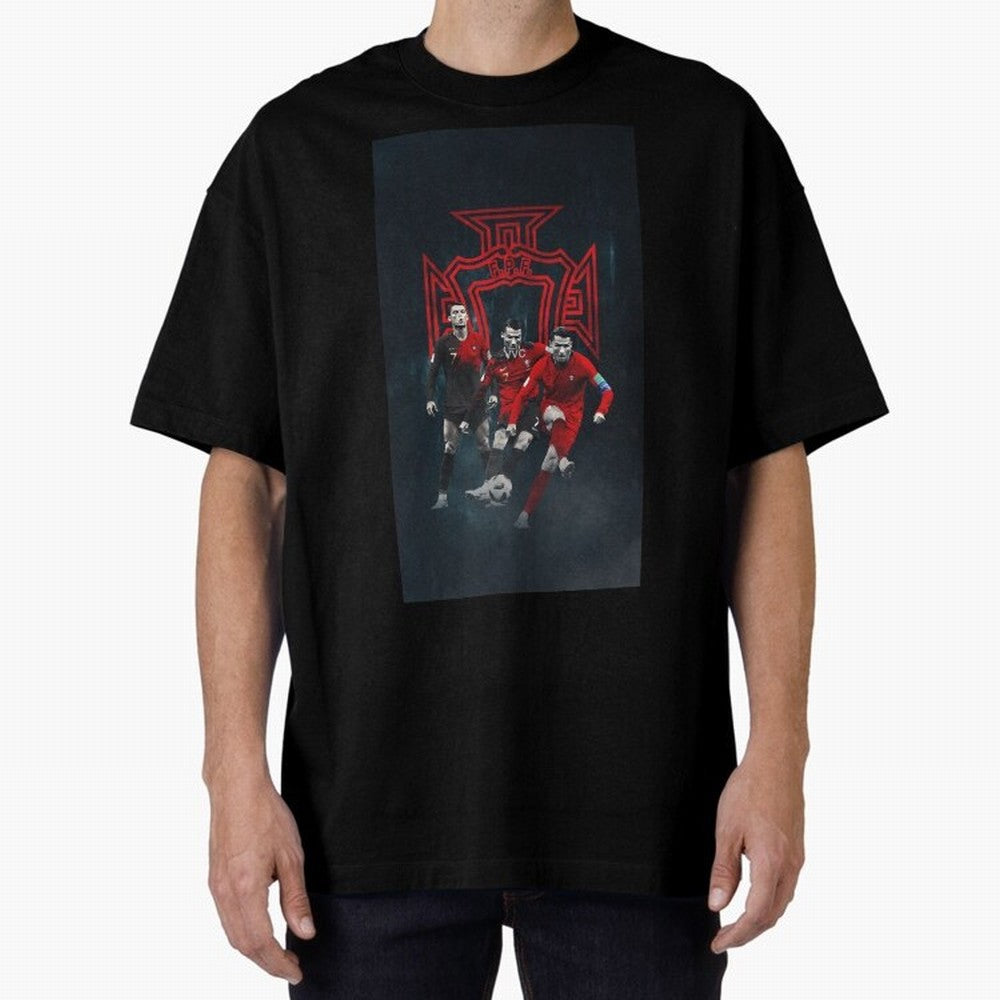 Art CR7 Wallpaper Oversized T-Shirt Feel the Trophy Chase of Global Football Passion for FIFA World Cup 2026 Group Stage, Filled with Messi, Neymar and Mbappe, England, France and Netherlands, Football History, Final Match Energy, Crowd Noise and