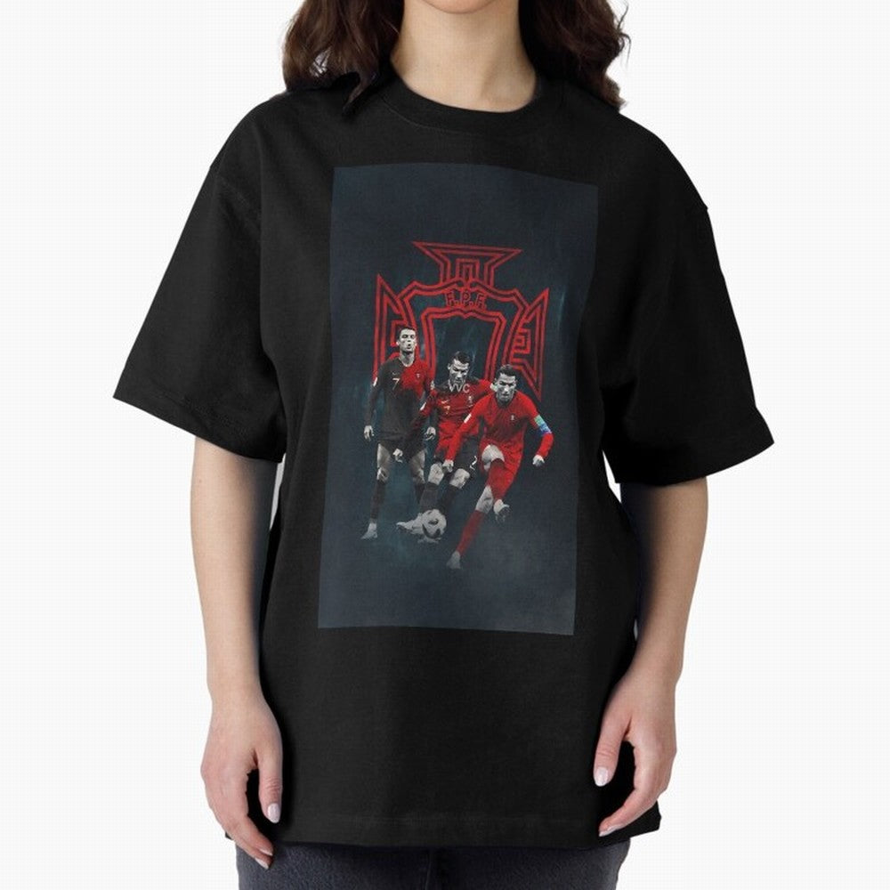 Art CR7 Wallpaper Oversized T-Shirt Feel the Trophy Chase of Global Football Passion for FIFA World Cup 2026 Group Stage, Filled with Messi, Neymar and Mbappe, England, France and Netherlands, Football History, Final Match Energy, Crowd Noise and