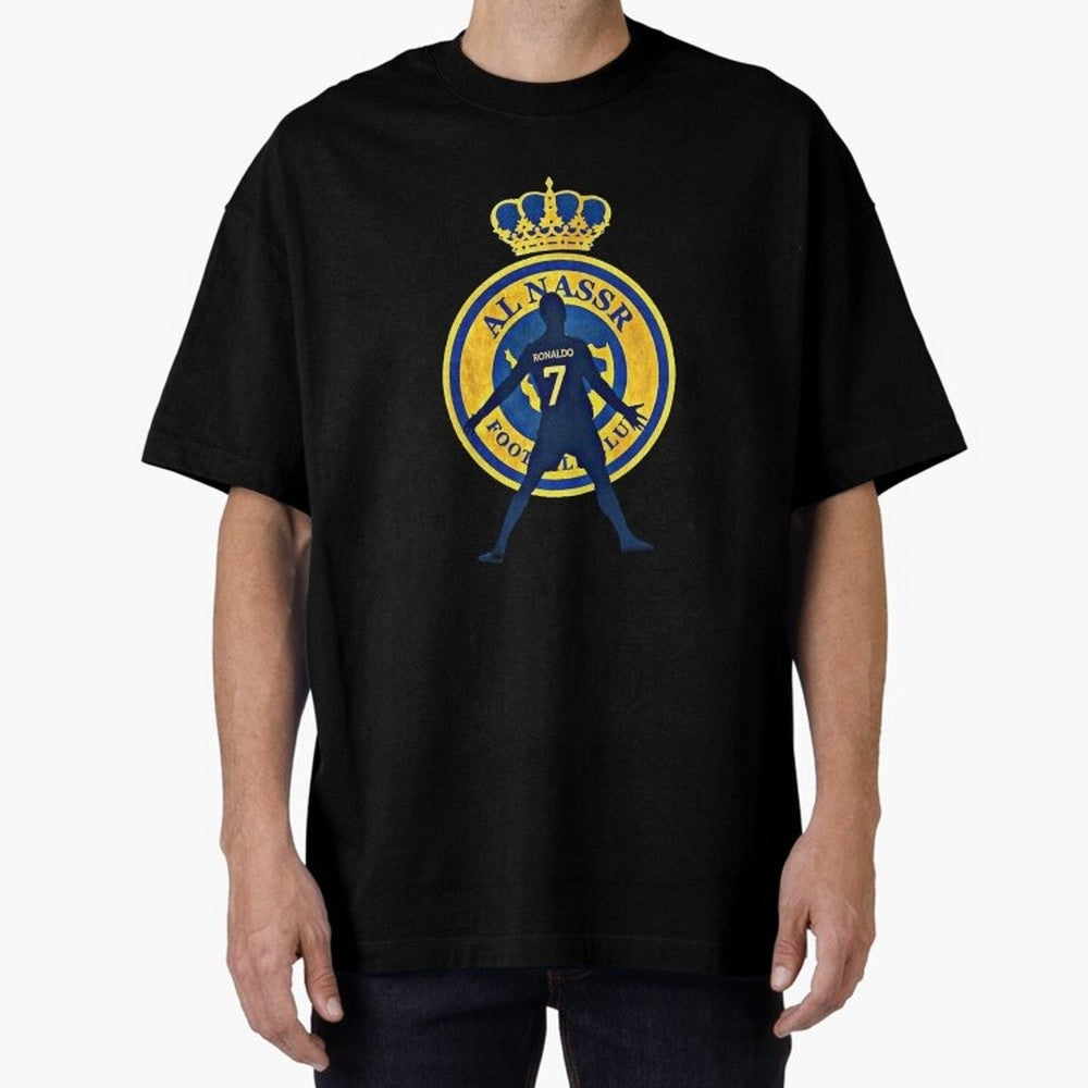 Cristiano Ronaldo T-shirt at Al-Nasr Saudi Club Oversized T-Shirt Live for the Drama of FIFA World Cup 2026 Group Stage Spirit, Inspired by France and Portugal, Messi, Neymar and Mbappe, Soccer Culture, Superstar Moments, National Team Dreams and