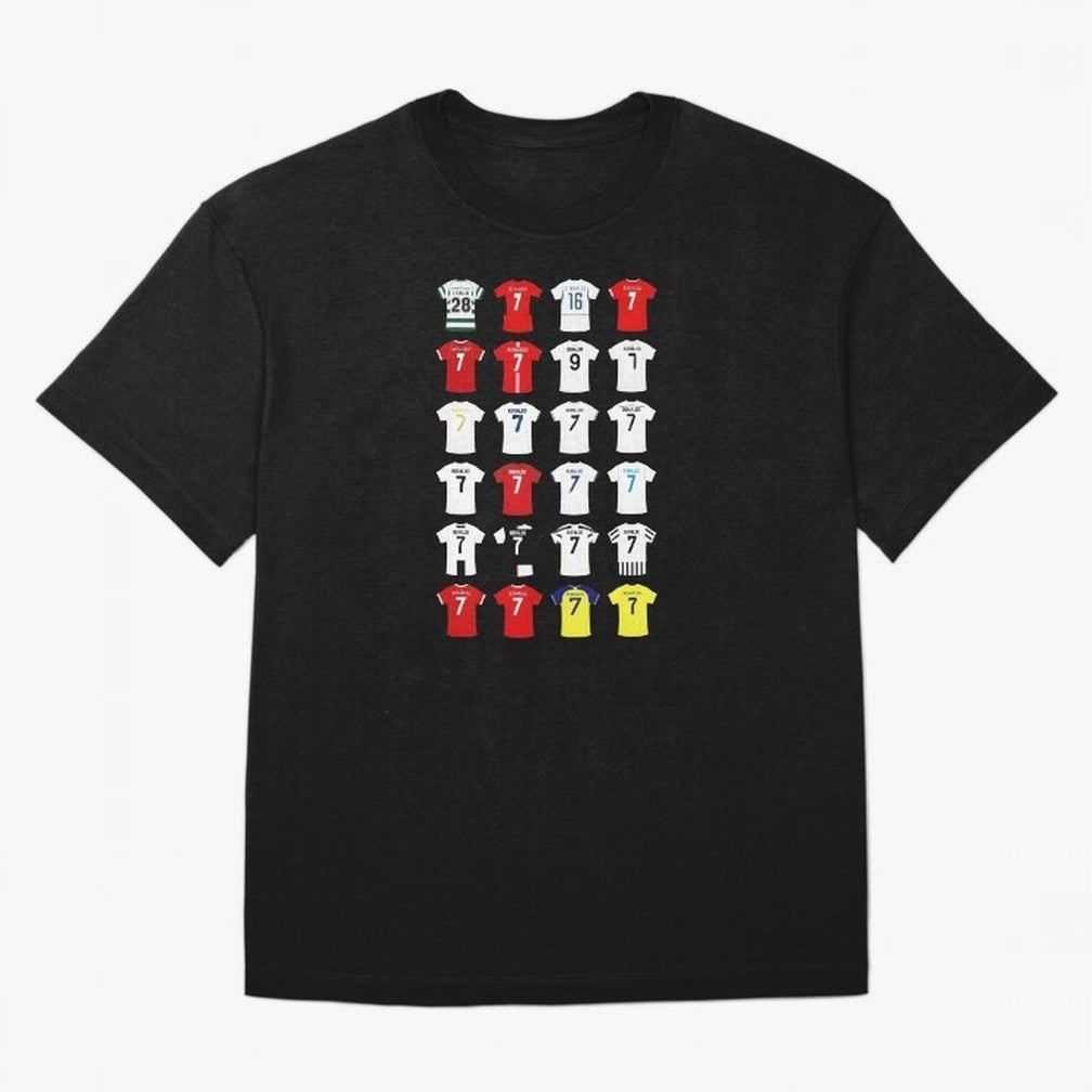 Cristiano Ronaldo Football Shirt Oversized T-Shirt Elevate the FIFA World Cup 2026 Group Stage Journey through Messi and Cristiano Ronaldo Highlights, Spain Pride, Vintage Soccer Flavor, Modern Football Stars, National Flags and Final Night