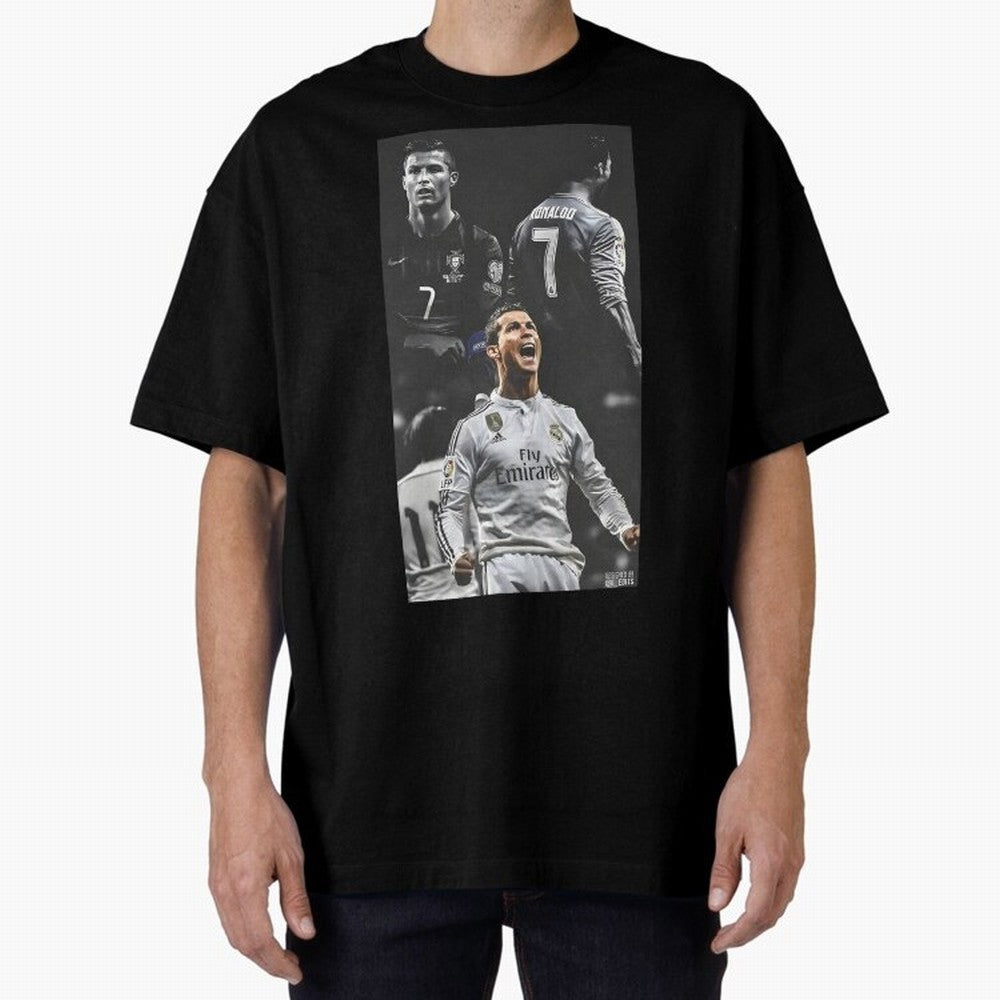 Cristiano Ronaldo CR7 Football Art Poster Oversized T-Shirt Cheer for FIFA World Cup 2026 Group Stage Spirit, with England, Cristiano Ronaldo, Stadium Memories, Football Loyalty, International Chants and Championship Tradition; Great for Watch