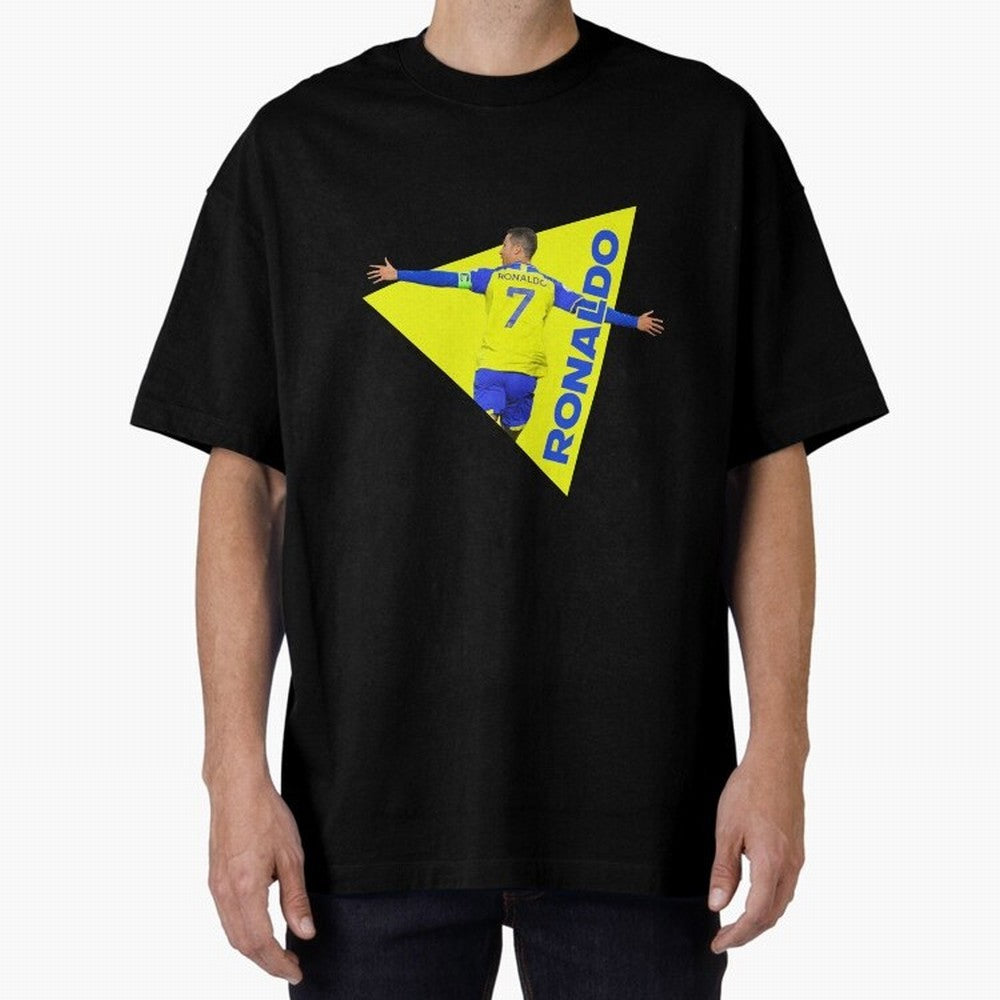 Cristiano Ronaldo Oversized T-Shirt Build FIFA World Cup 2026 USA Canada Mexico Spirit, Built around Spain, Cristiano Ronaldo, Vintage Soccer Flavor, Modern Football Stars, National Flags and Final Night Emotion; Ideal for Football Dads, Football