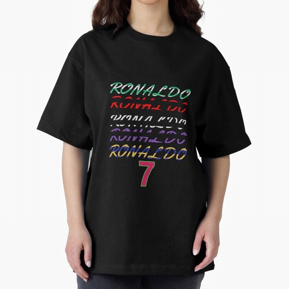 LOVE CR7 RONALDO - ALL CAREER Oversized T-Shirt Bring Legendary Rivalry Energy to FIFA World Cup 2026 USA Canada Mexico Featuring CR7 and Messi, England and Germany Energy, Goal Celebration Energy, Supporter Heritage, Football Icons and Worldwide