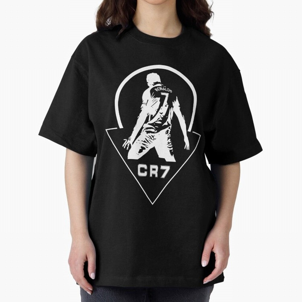 C R 7 Oversized T-Shirt Share Global Football Passion for FIFA World Cup 2026 USA Canada Mexico, Inspired by Neymar, Germany, Vintage Soccer Flavor, Modern Football Stars, National Flags and Final Night Emotion; Made for Collectors Who Enjoy Iconic
