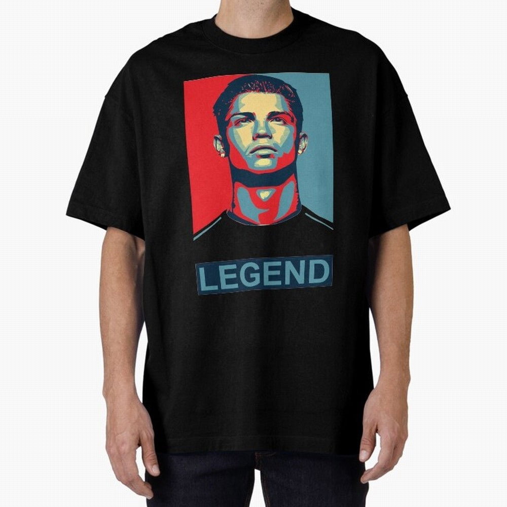 cristiano ronaldo legend Oversized T-Shirt Celebrate Soccer Greatness during the FIFA World Cup 2026 USA Canada Mexico Journey through Mbappe and Neymar Highlights, Brazil, Portugal and Argentina Pride, Champion Mindset, Group Stage Buzz, Knockout
