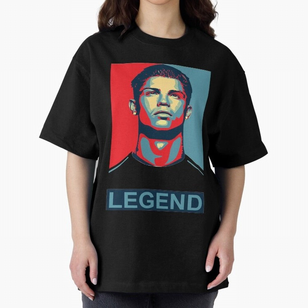 cristiano ronaldo legend Oversized T-Shirt Celebrate Soccer Greatness during the FIFA World Cup 2026 USA Canada Mexico Journey through Mbappe and Neymar Highlights, Brazil, Portugal and Argentina Pride, Champion Mindset, Group Stage Buzz, Knockout