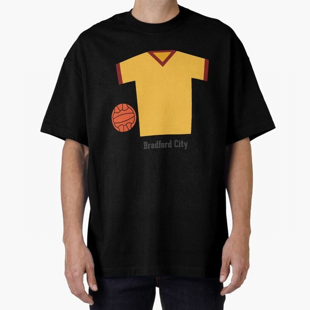 Bradford City Oversized T-Shirt Celebrate Match Day Hype around FIFA World Cup 2026 USA Canada Mexico, CR7 and Messi, England and Germany, Champion Mindset, Group Stage Buzz, Knockout Tension and Passionate Fan Culture; Great for Watch Parties,