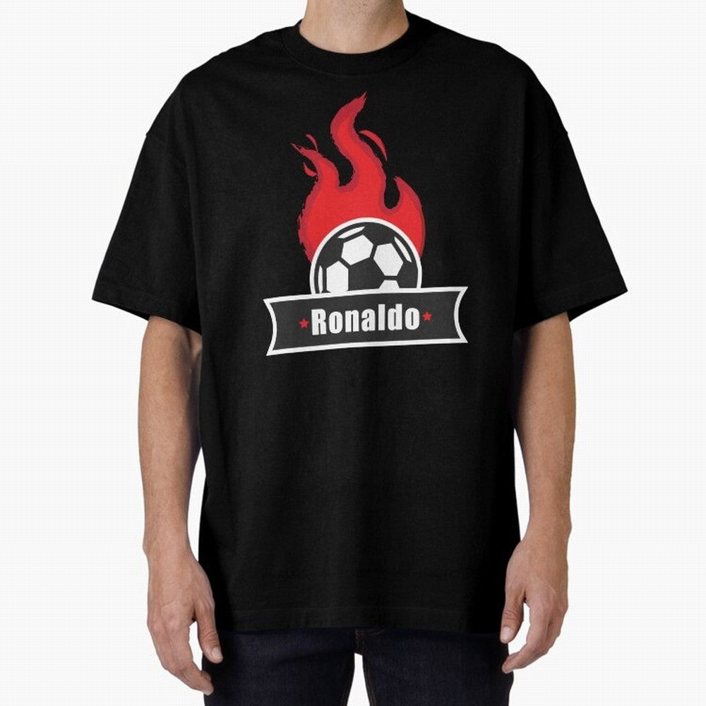Football Player Design Oversized T-Shirt Relive Match Day Hype around FIFA World Cup 2026 USA Canada Mexico, Mbappe, Brazil, Stadium Chants, National Pride, Trophy Dreams and Unforgettable Football Memories; Created for Match Day Parties, Soccer
