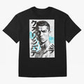 Cristiano Japanese Poster Oversized T-Shirt Celebrate Soccer Greatness during the FIFA World Cup 2026 Group Stage Journey through Cristiano Ronaldo, Haaland and CR7 Highlights, Netherlands Pride, Championship Spirit, Famous Goals, Roaring Crowds