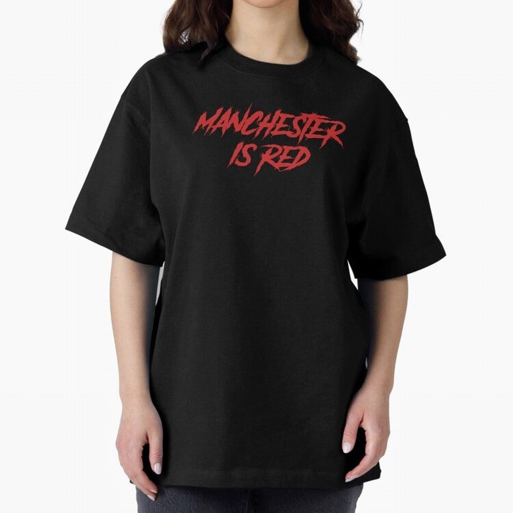 Manchester Is Red Oversized T-Shirt Make Every Match About the FIFA World Cup 2026 USA Canada Mexico Journey through Neymar, Haaland and Cristiano Ronaldo Highlights, Netherlands Pride, Supporter Pride, Iconic Celebrations, Legendary Names and