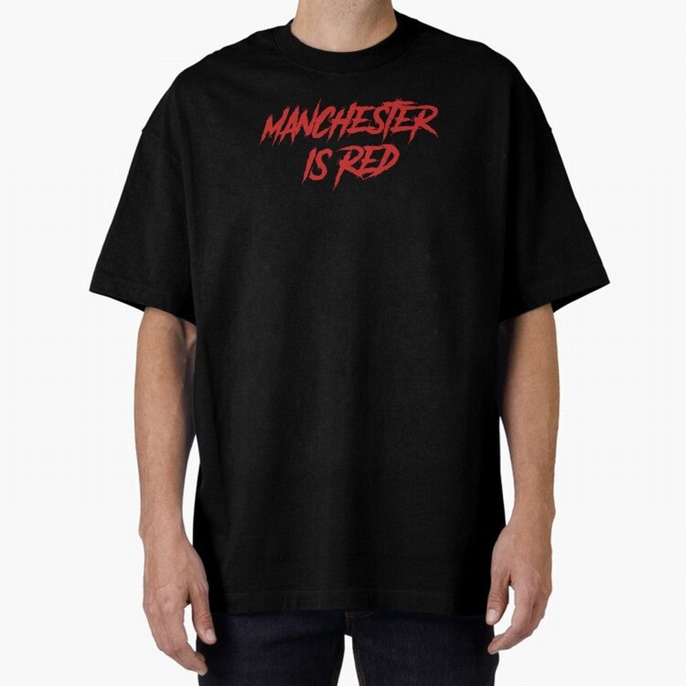Manchester Is Red Oversized T-Shirt Make Every Match About the FIFA World Cup 2026 USA Canada Mexico Journey through Neymar, Haaland and Cristiano Ronaldo Highlights, Netherlands Pride, Supporter Pride, Iconic Celebrations, Legendary Names and