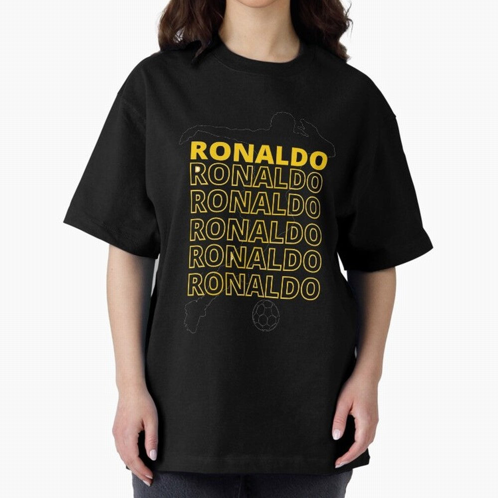 Ronaldo Oversized T-Shirt Support Your Favorite Stars during the FIFA World Cup 2026 USA Canada Mexico Journey through Haaland Highlights, Brazil Pride, Sports Nostalgia, International Competition, Famous Players and Unforgettable Victories; Built