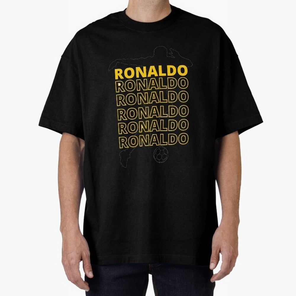 Ronaldo Oversized T-Shirt Support Your Favorite Stars during the FIFA World Cup 2026 USA Canada Mexico Journey through Haaland Highlights, Brazil Pride, Sports Nostalgia, International Competition, Famous Players and Unforgettable Victories; Built