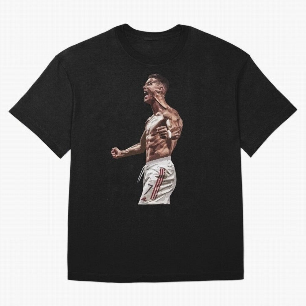 Cristiano Ronaldo - Celebration - CR7 - Manchester United Oversized T-Shirt Back Your Heroes with FIFA World Cup 2026 Group Stage for Fans of CR7 and Argentina, Bringing Stadium Memories, Football Loyalty, International Chants and Championship