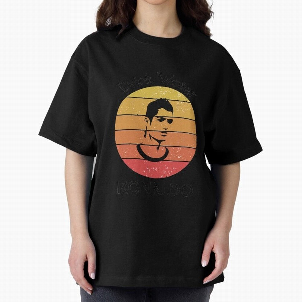 drink water ronaldo Oversized T-Shirt Stand Out with Spirit from FIFA World Cup 2026 USA Canada Mexico Driven by Cristiano Ronaldo, Haaland and CR7, Brazil Energy, Football History, Final Match Energy, Crowd Noise and Once in a Lifetime Moments;