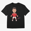Cristiano Ronaldo CR7 Signature Oversized T-Shirt Show Fan Pride Across FIFA World Cup 2026 Centered on CR7 and Messi, Portugal, Spain and Germany Energy, Game Day Rituals, Football Legends, Country Pride and the Road to the Final; Perfect for