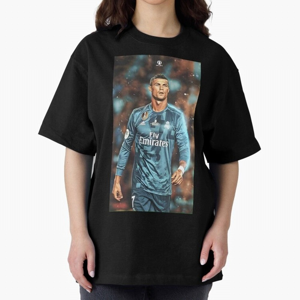 Cr7 Oversized T-Shirt Bring Match Day Fire to FIFA World Cup 2026 USA Canada Mexico Celebrating Haaland and Mbappe, Portugal, Spain and Germany Energy, Football Passion, Legendary Performances, Festival Vibes and Supporter Community; Great for