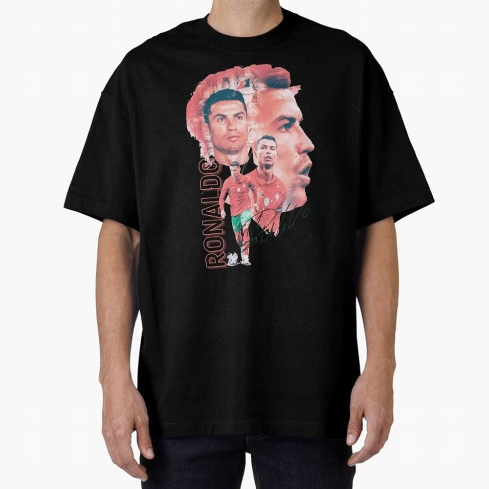 Cristiano Ronaldo Design Oversized T-Shirt Bring Stadium Energy to FIFA World Cup 2026 USA Canada Mexico Spirit, Highlighting Germany, Messi, Neymar and Mbappe, Stadium Memories, Football Loyalty, International Chants and Championship Tradition;